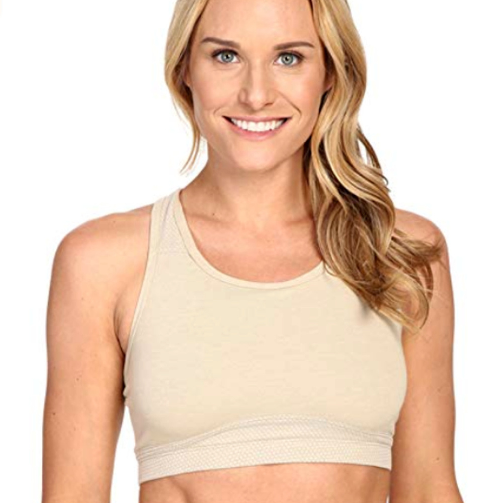 New Balance Beige Racerback Sports Bra NEW